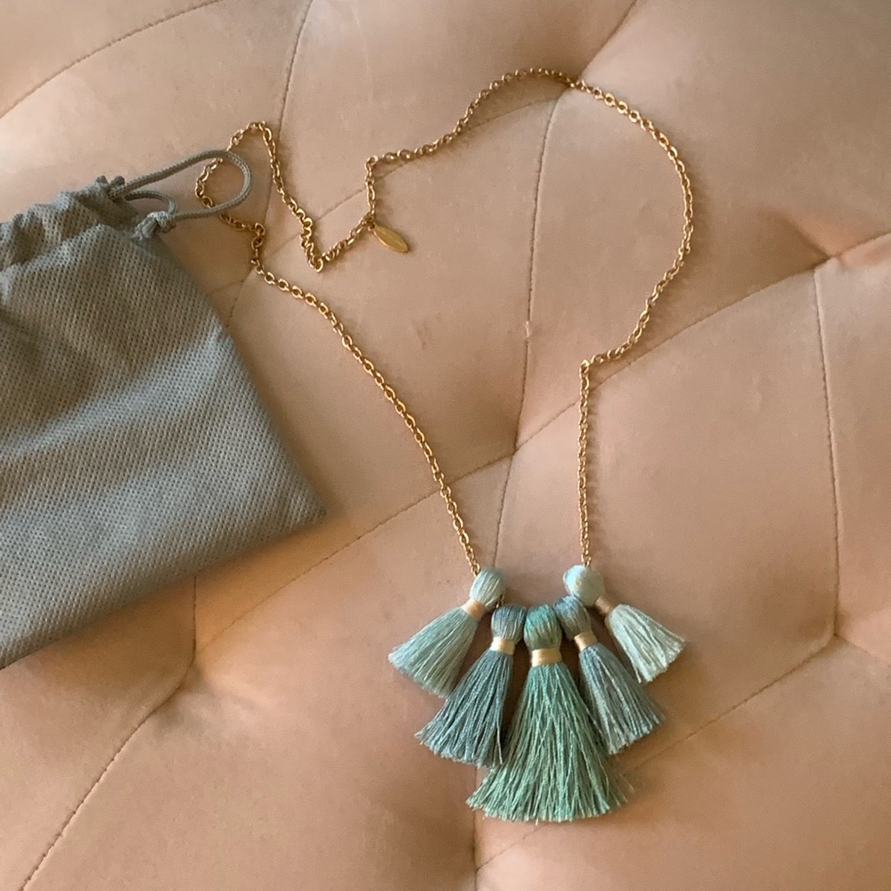New Miss Ivy Pearl Five-Tassel Necklace